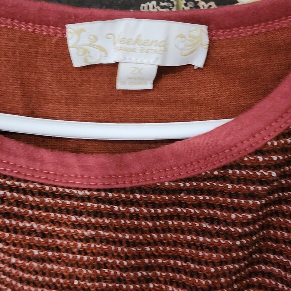 Suzanne Betro 2xl red long balloon sleeve sweater NWOT - Picture 4 of 4